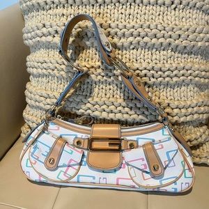 y2k vintage women’s guess monogram shoulder purse